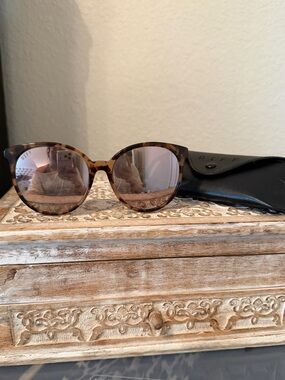 DIFF Cosmo Polarized Tortoise Cat Eye Sunglasses w/ Case